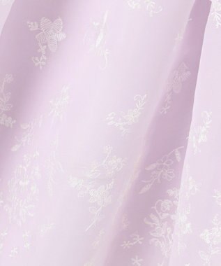 ANY KIDS 総刺繍 花柄ワンピース ラベンダー