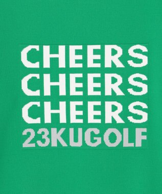 23区GOLF 軽量さが自慢！【WOMEN】ＣＨＥＥＲＳ ロゴニット グリーン系