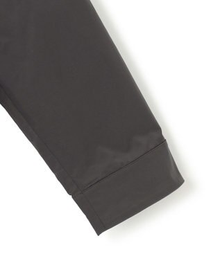 ICB 【撥水加工】 メモリーストレッチタフタ フーデットコート チャコール系