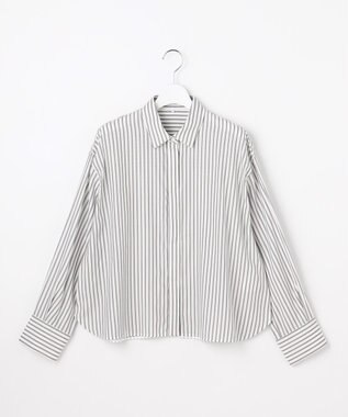 自由区 L 【SHIHOさん着用】SOMELOSドルマンスリーブ ブラウス セピアストライプ