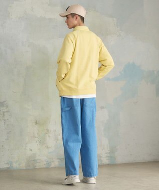 J.PRESS YORK STREET 【UNISEX】ラガータイプラグラン 裏毛トレーナー イエロー系