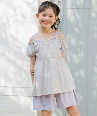 組曲 KIDS 【SS-Lサイズ】 ボタニカルフラワースイムウェア(セパレート)