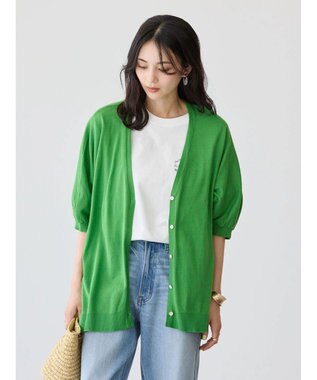 AMERICAN HOLIC ＵＶカットポンチョニットカーディガン Green