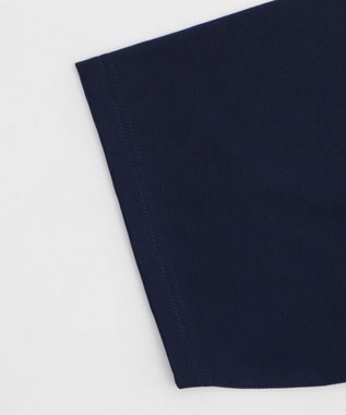 WEGO 【速乾/ひんやり/ユニセックス着用ITEM】接触冷感フロッキープリントグラフィックT（SS） ネイビー