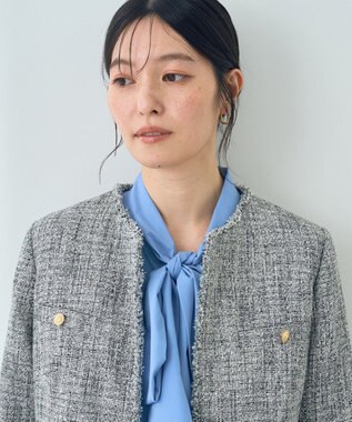 YECCA VECCA 金釦ツイードジャケット Mix