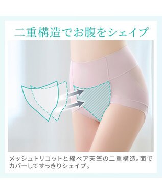 BRADELIS New York 【Yukine inc. 】ゆきねえモアソフト快適ホールドショーツ24  接触冷感で汗をかいても快適補正 アンティークモーヴ