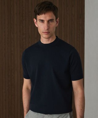 GOTAIRIKU 綿とポリのいいとこどり【洗濯機可】テーラード DRESS BIZ ニットTシャツ