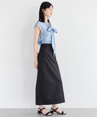 YECCA VECCA ロングナロースカート Black