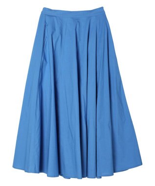 Green Parks インド綿 ボリュームポプリンスカート Blue