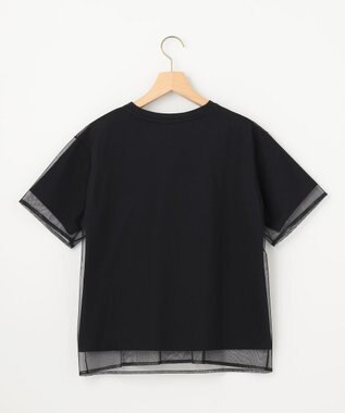 組曲 チュールロゴ Ｔシャツ ブラック系