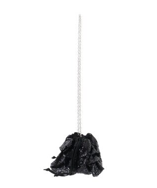 Green Parks ＥＴＳ．スパンコールショルダーバッグ Black