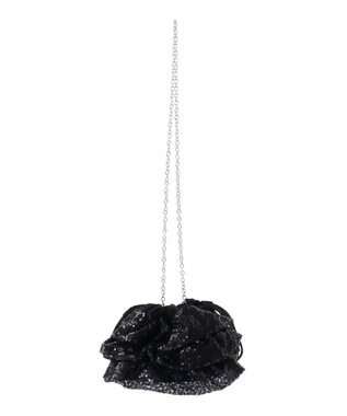 Green Parks ＥＴＳ．スパンコールショルダーバッグ Black