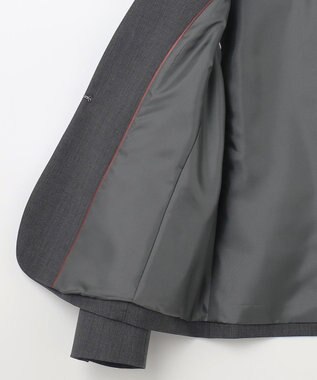 J.PRESS LADIES S 【セットアップ対応】BAHARIYE PINHEAD ノーカラー ジャケット グレー系