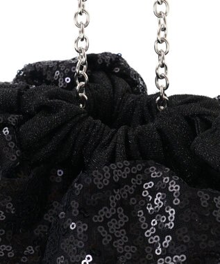 Green Parks ＥＴＳ．スパンコールショルダーバッグ Black