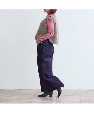 ing <ing>クラシックトラッドヒールブーツ ブラック