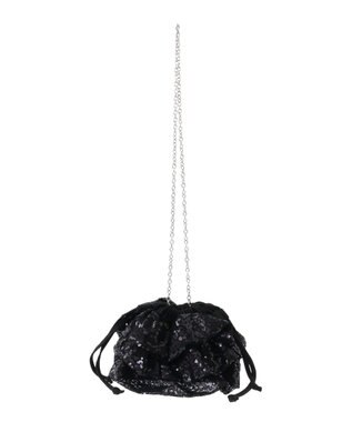 Green Parks ＥＴＳ．スパンコールショルダーバッグ Black