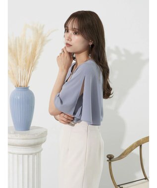 earth music&ecology ２ＷＡＹショルダースリットブラウス Off White