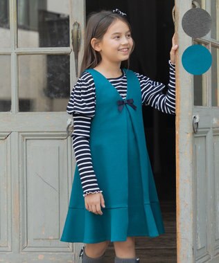 組曲 KIDS 【110-140㎝】【前後着用可】2WAY ジャンスカ