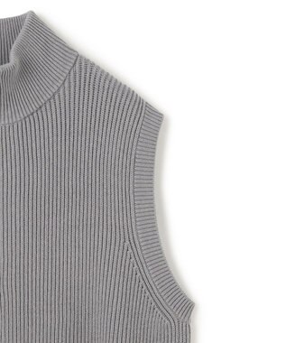 UNFILO MENS スウェットライク ジップベスト [24年秋冬商品] ライトグレー