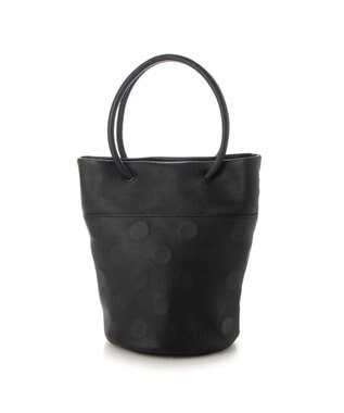 UNBILLION 【テレビ ドラマ着用アイテム】ペルケ perche / 姫路レザー丸手ハンドル2wayバケツバッグ ブラックドット