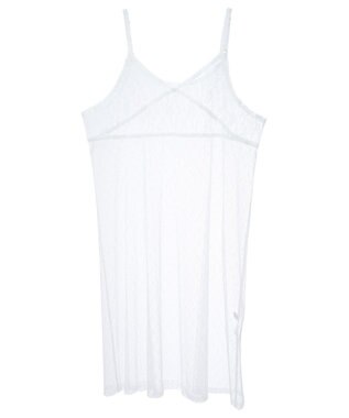 earth music&ecology ＳＥＴ２点レースロゴプルオーバー＋チュールワンピ Light Gray