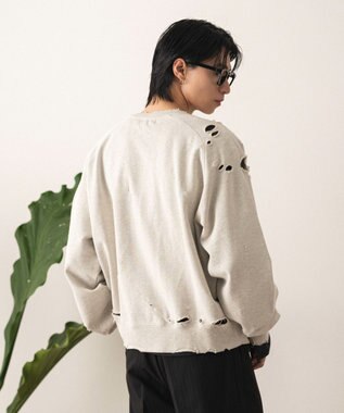 WEGO ショートダメージプルオーバー オフホワイト