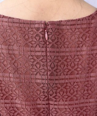 Tiaclasse 【新色追加・洗える】大人上品な総レースワンピース ピンク