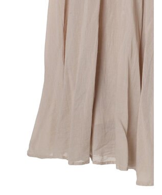 CRAFT STANDARD BOUTIQUE コットンボイルギャザースカート Gray Beige