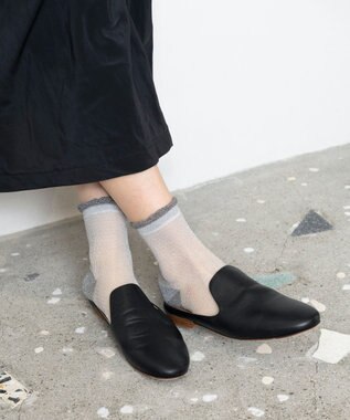 TRICOTE SHEER BUMPY SOCKS / シアーバンピソックス 90WHITE