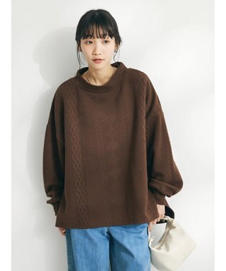 CRAFT STANDARD BOUTIQUE JQカットボリュームスリーブMOCプルオーバー1 Brown