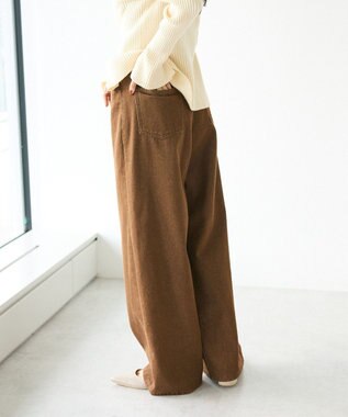 CRAFT STANDARD BOUTIQUE ホックワイドパンツ Brown