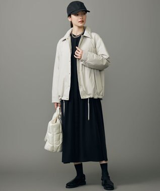 自由区 L 【17号サイズまで展開・カタログ掲載】ライトダウンコーチ ジャケット グレージュ