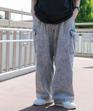  デニムカーゴパンツ