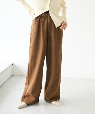 CRAFT STANDARD BOUTIQUE ホックワイドパンツ Brown