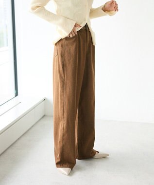 CRAFT STANDARD BOUTIQUE ホックワイドパンツ Brown