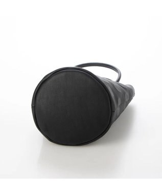 UNBILLION 【テレビ ドラマ着用アイテム】ペルケ perche / 姫路レザー丸手ハンドル2wayバケツバッグ ブラックドット