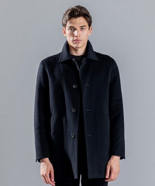 JOSEPH HOMME DOUBLE FACE CASHMERE BALMACHAN COAT ブラック系