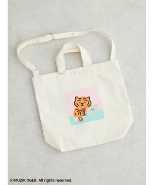 Green Parks ムジークタイガー／２ＷａｙキャンバストートＢＡＧ White