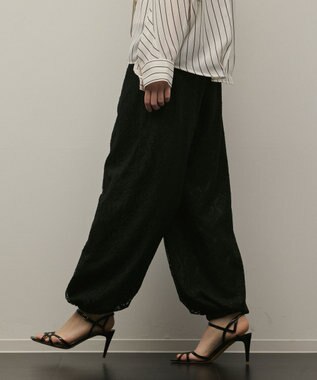 GRACE CONTINENTAL レースバルーンパンツ ブラック