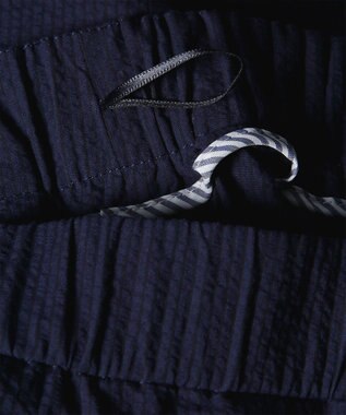 Paul Smith ストライプ シアサッカー ワイドパンツ ネイビー