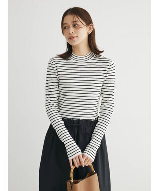 Green Parks ドッキングニットワンピース Black