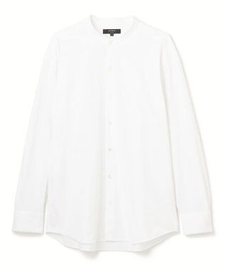 JOSEPH HOMME ハイゲージコットンジャージー 　バンドカラーシャツ ホワイト系