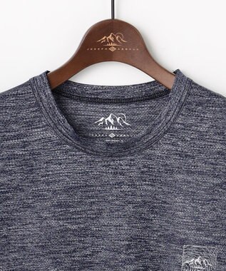 JOSEPH ABBOUD MOUNTAIN 【ゆったり】ドライクールスキンアウトドア Tシャツ ネイビー系