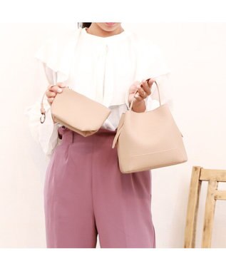 UNBILLION カシュカシュ cachecache / シボ合皮ミニバゲットバッグ オーク