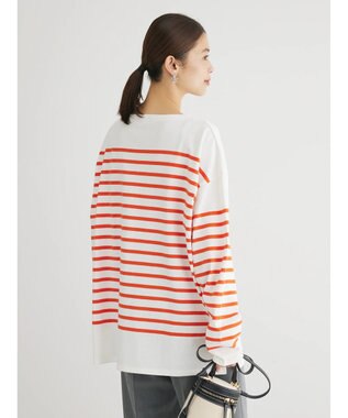 Green Parks パネルボーダーチュニック Orange