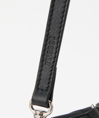 russet クラウズナイロンフラップミニトートバッグ(CE-1689) Black