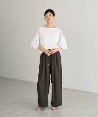 YECCA VECCA シアースリーブカットソー Off White