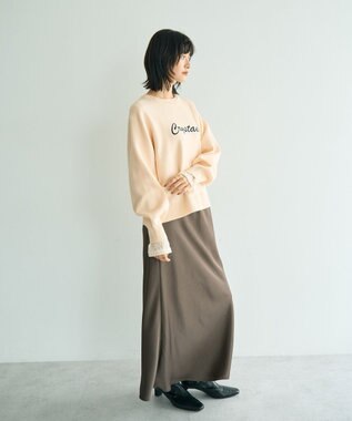 YECCA VECCA 刺繍ロゴニット Ivory