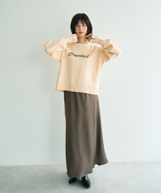 YECCA VECCA 刺繍ロゴニット Ivory