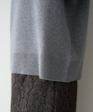 YECCA VECCA 刺繍ロゴニット Gray